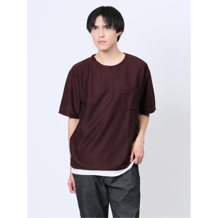 クルーネック半袖Tシャツ&タンクトップ アンサンブル | TAKA-Q MEN | 詳細画像1 