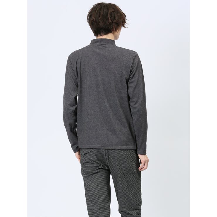 ストレッチ起毛 モックネック 長袖Tシャツ | TAKA-Q MEN | 詳細画像3 