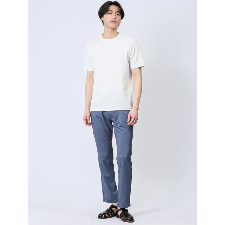 ふくれチェック クルーネック半袖Ｔシャツ | TAKA-Q MEN | 詳細画像5 