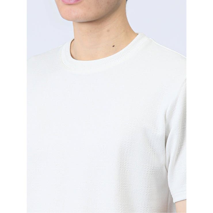 ふくれチェック クルーネック半袖Ｔシャツ | TAKA-Q MEN | 詳細画像9 