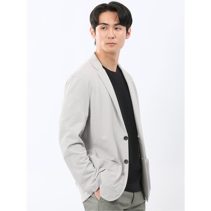 ストレッチ カットジャガード 2ボタン ジャケット | TAKA-Q MEN | 詳細画像1 