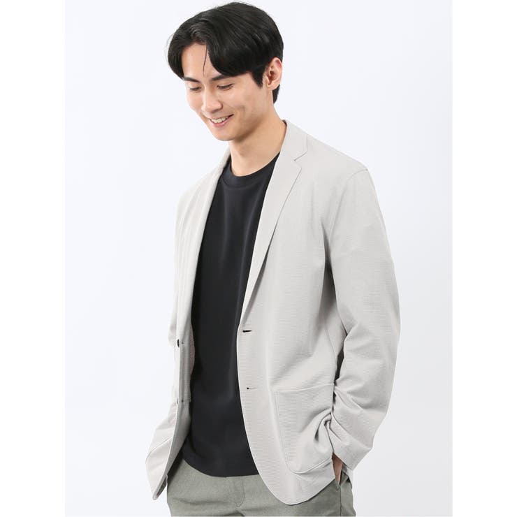 ストレッチ カットジャガード 2ボタン ジャケット | TAKA-Q MEN | 詳細画像4 