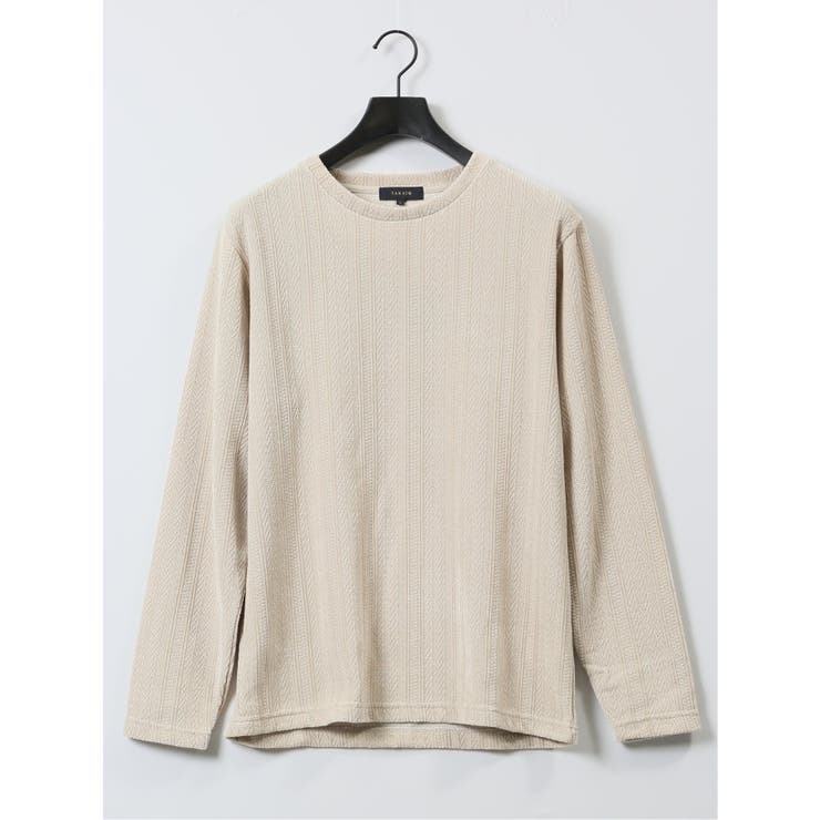 ジャガードモール クルーネック長袖Tシャツ | TAKA-Q MEN | 詳細画像11 