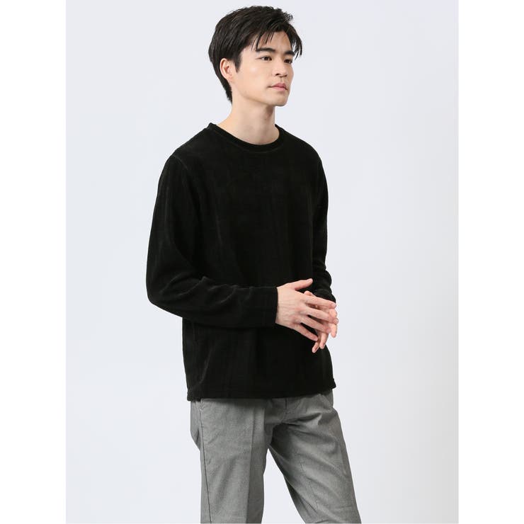 ジャガードモール クルーネック長袖Tシャツ | TAKA-Q MEN | 詳細画像16 