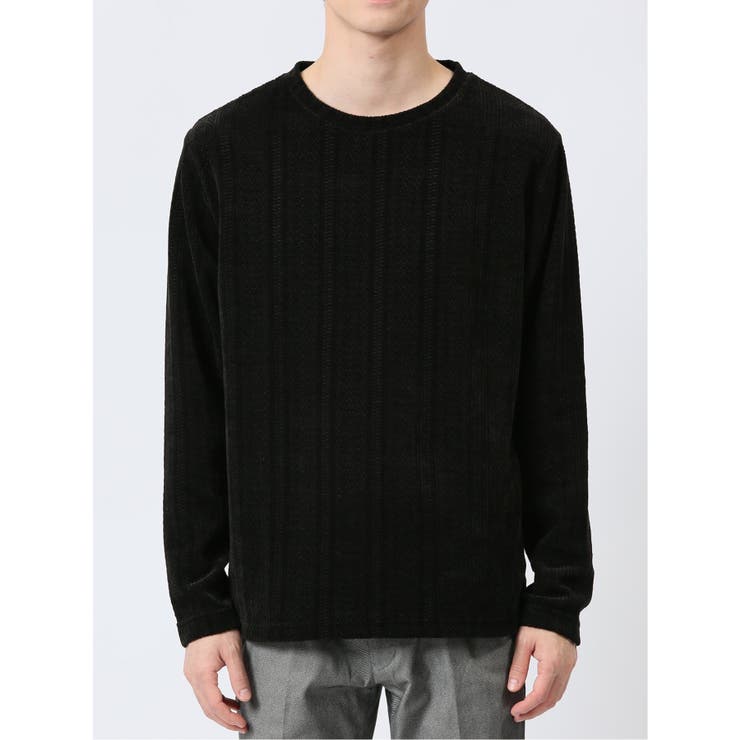 ジャガードモール クルーネック長袖Tシャツ | TAKA-Q MEN | 詳細画像18 