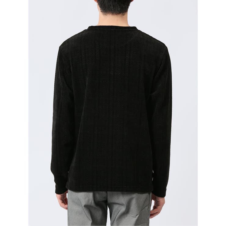 ジャガードモール クルーネック長袖Tシャツ | TAKA-Q MEN | 詳細画像20 