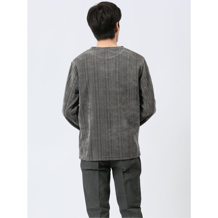 ジャガードモール クルーネック長袖Tシャツ | TAKA-Q MEN | 詳細画像27 