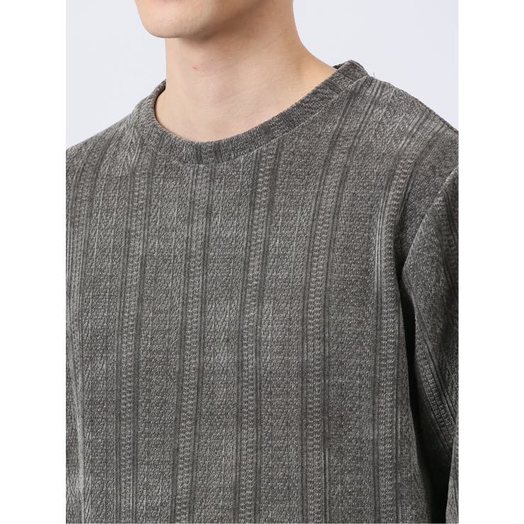 ジャガードモール クルーネック長袖Tシャツ | TAKA-Q MEN | 詳細画像33 