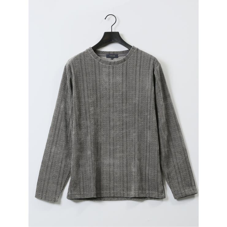 ジャガードモール クルーネック長袖Tシャツ | TAKA-Q MEN | 詳細画像35 