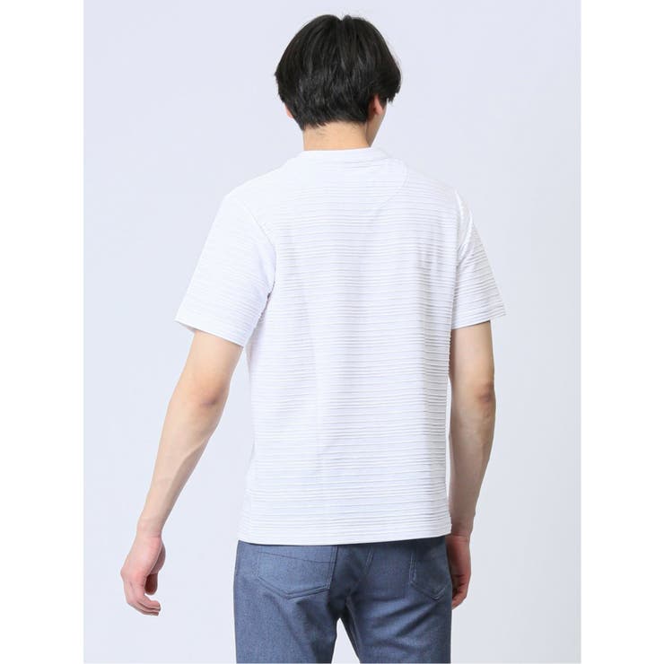 タックボーダー Vネック半袖Ｔシャツ | TAKA-Q MEN | 詳細画像13 