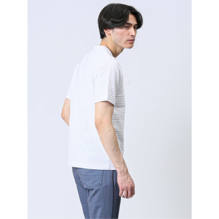 タックボーダー Vネック半袖Ｔシャツ | TAKA-Q MEN | 詳細画像14 