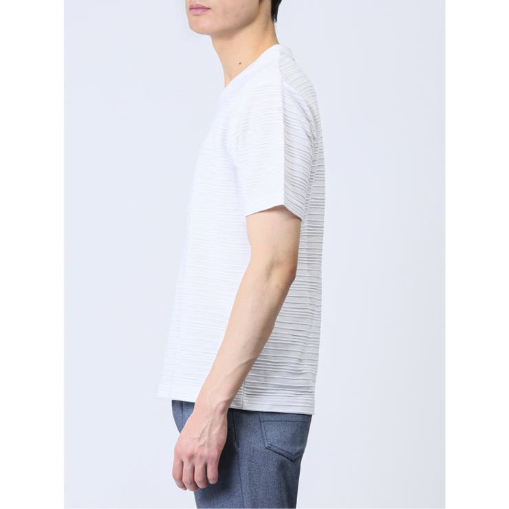 タックボーダー Vネック半袖Ｔシャツ | TAKA-Q MEN | 詳細画像16 
