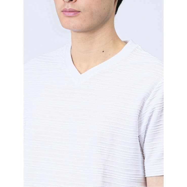 タックボーダー Vネック半袖Ｔシャツ | TAKA-Q MEN | 詳細画像18 
