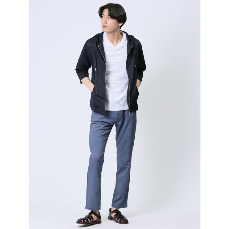 タックボーダー Vネック半袖Ｔシャツ | TAKA-Q MEN | 詳細画像19 