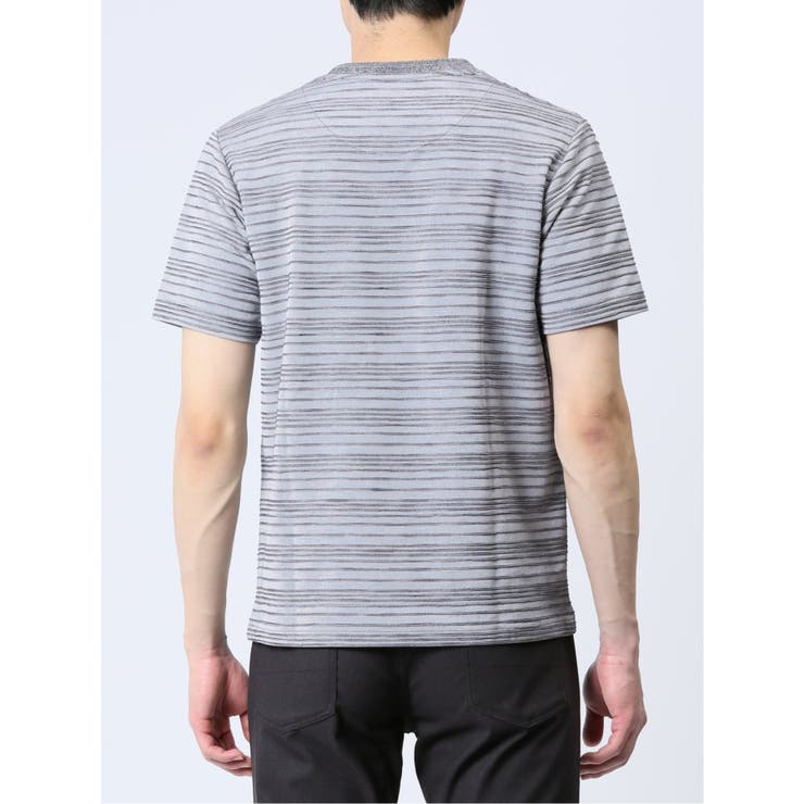 タックボーダー Vネック半袖Ｔシャツ | TAKA-Q MEN | 詳細画像26 