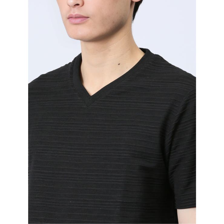 タックボーダー Vネック半袖Ｔシャツ | TAKA-Q MEN | 詳細画像8 