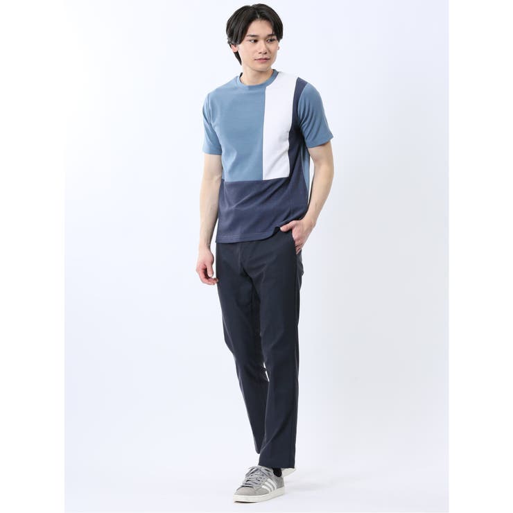 異素材切替 クルーネック半袖Tシャツ | TAKA-Q MEN | 詳細画像15 
