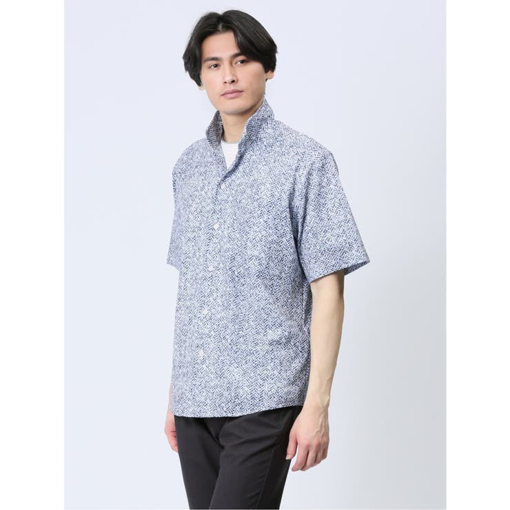 エステルプリント 半袖シャツアウター | TAKA-Q MEN | 詳細画像12 