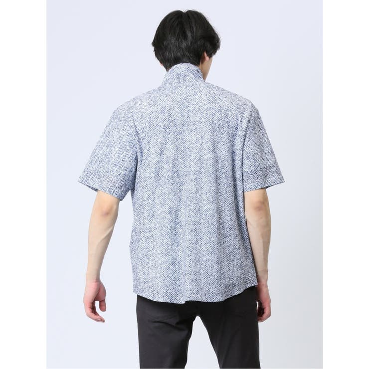 エステルプリント 半袖シャツアウター | TAKA-Q MEN | 詳細画像13 