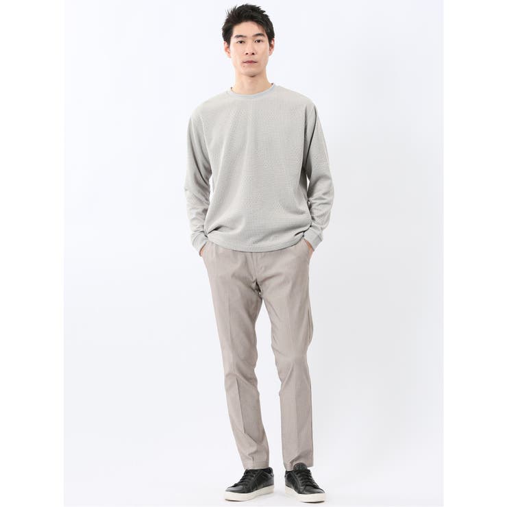 ランダムジャガード クルーネック長袖Tシャツ | TAKA-Q MEN | 詳細画像5 
