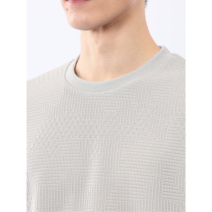 ランダムジャガード クルーネック長袖Tシャツ | TAKA-Q MEN | 詳細画像9 