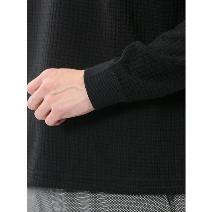 ブロックジャガード クルーネック長袖Tシャツ | TAKA-Q MEN | 詳細画像10 