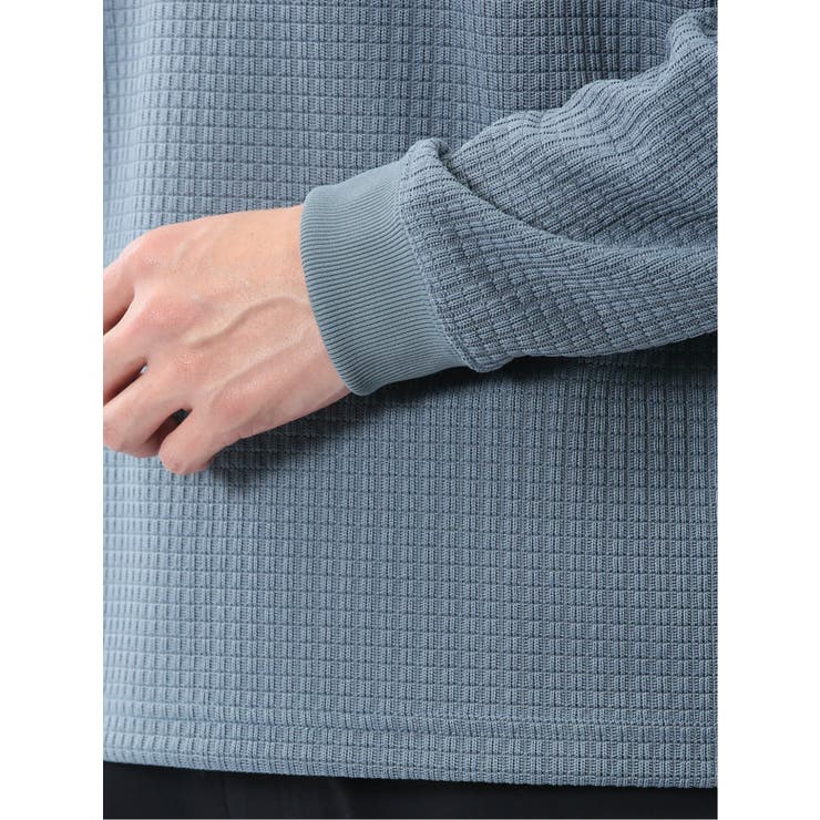 ブロックジャガード クルーネック長袖Tシャツ | TAKA-Q MEN | 詳細画像19 