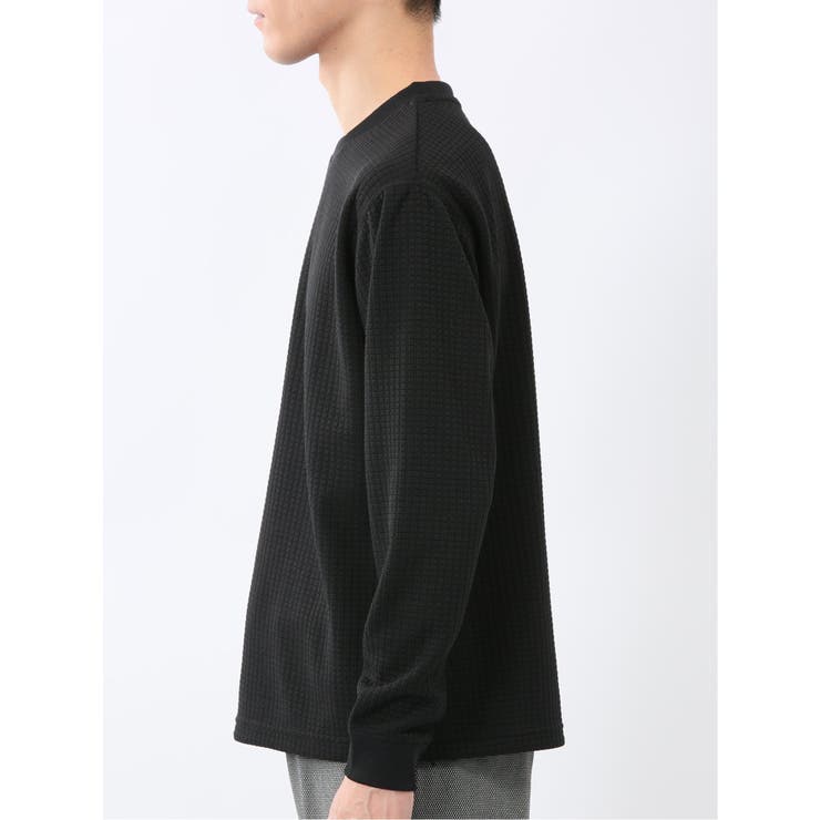 ブロックジャガード クルーネック長袖Tシャツ | TAKA-Q MEN | 詳細画像7 