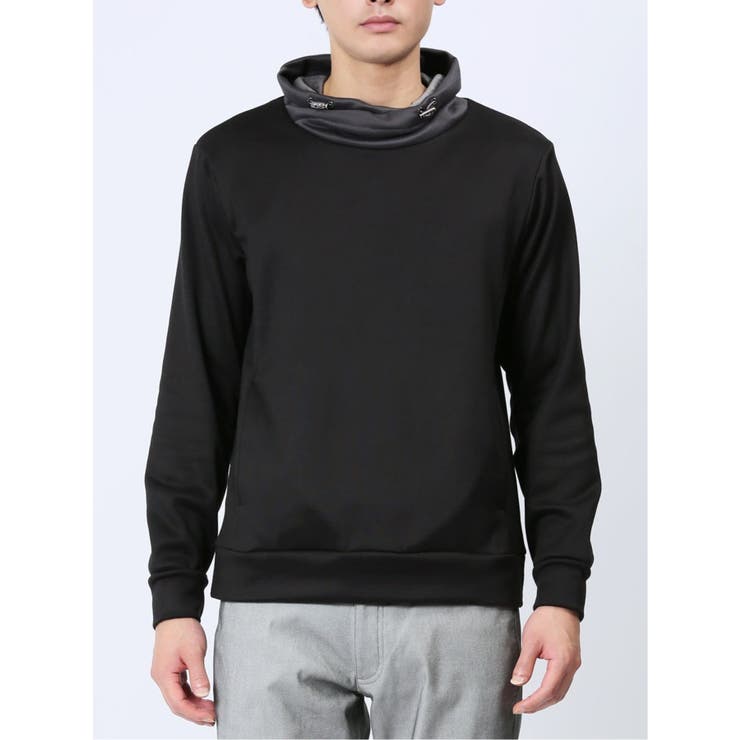 配色切替 裏シャギー クロスネック長袖プルオーバー | TAKA-Q MEN | 詳細画像18 