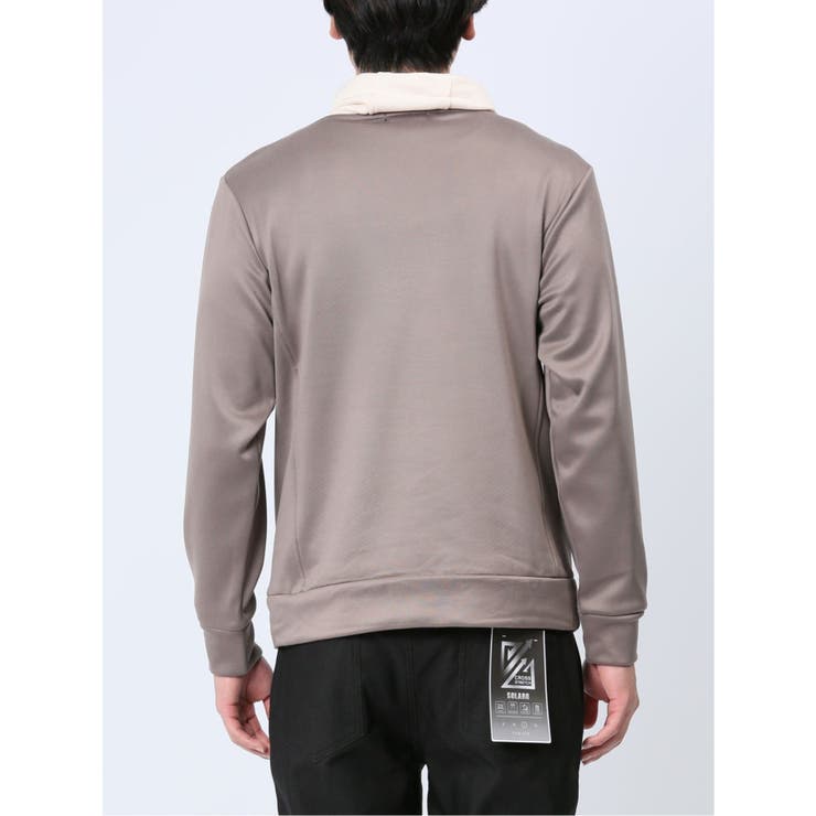 配色切替 裏シャギー クロスネック長袖プルオーバー | TAKA-Q MEN | 詳細画像31 