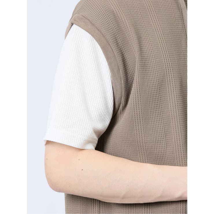 さまになる フェイクレイヤード 半袖プルパーカー | TAKA-Q MEN | 詳細画像22