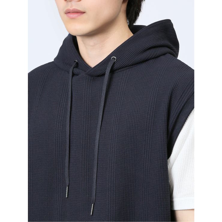 さまになる フェイクレイヤード 半袖プルパーカー | TAKA-Q MEN | 詳細画像31