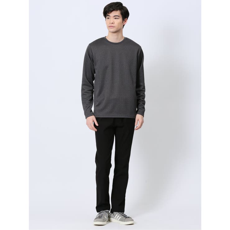 ジオメトリックジャガード クルーネック長袖Tシャツ | TAKA-Q MEN | 詳細画像15 