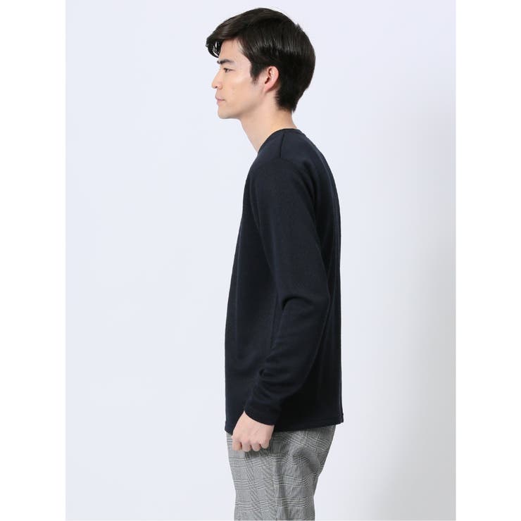ジオメトリックジャガード クルーネック長袖Tシャツ | TAKA-Q MEN | 詳細画像22 