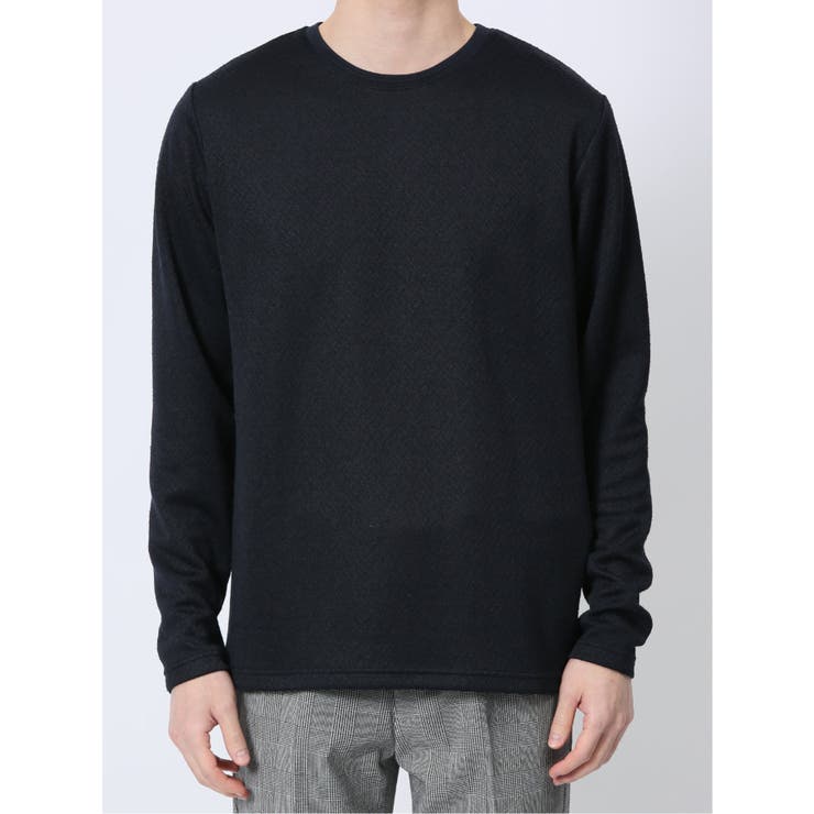 ジオメトリックジャガード クルーネック長袖Tシャツ | TAKA-Q MEN | 詳細画像26 