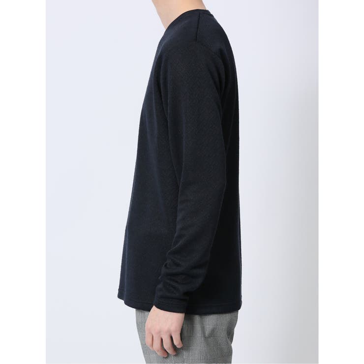ジオメトリックジャガード クルーネック長袖Tシャツ | TAKA-Q MEN | 詳細画像27 