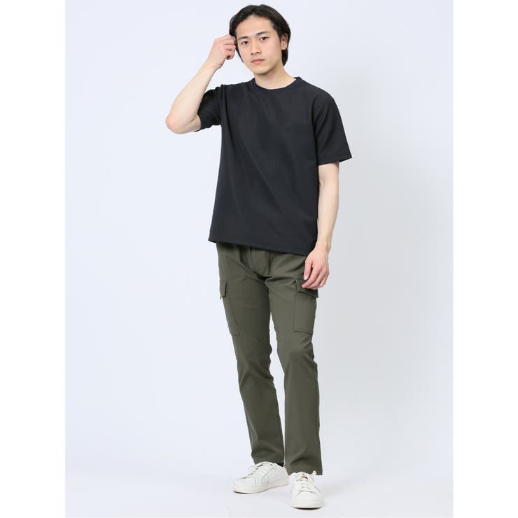 ジャガードケーブル クルーネック5分袖Ｔシャツ | TAKA-Q MEN | 詳細画像10 
