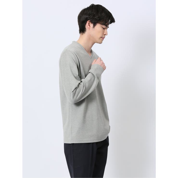 メランジポンチ Vネック長袖Tシャツ | TAKA-Q MEN | 詳細画像14 