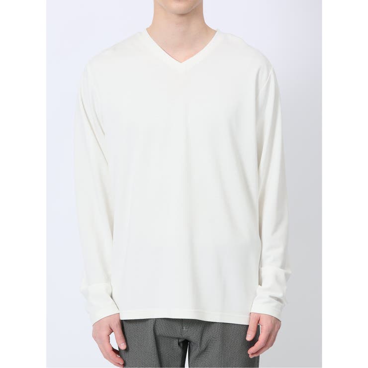 メランジポンチ Vネック長袖Tシャツ | TAKA-Q MEN | 詳細画像6 