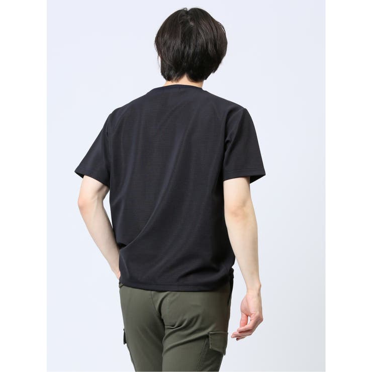 リップルマイクロボーダー クルーネック半袖Tシャツ | TAKA-Q MEN | 詳細画像26 