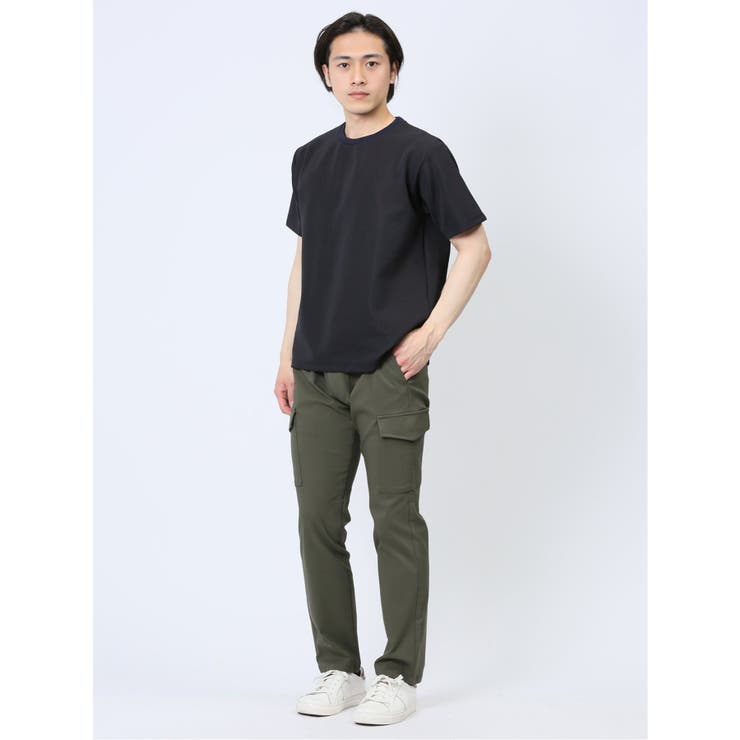 リップルマイクロボーダー クルーネック半袖Tシャツ | TAKA-Q MEN | 詳細画像33 