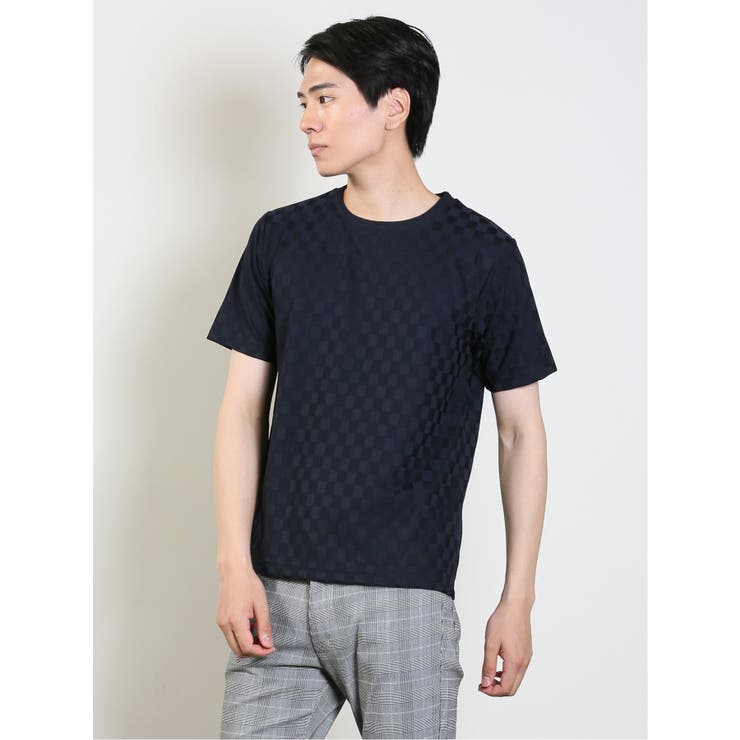★国内在庫/即発可*HUF*TOBIAS ジャガードネックTシャツ★ HUF ハフ TT JACQUARD SWEATER CREW クルーネック ジャガード