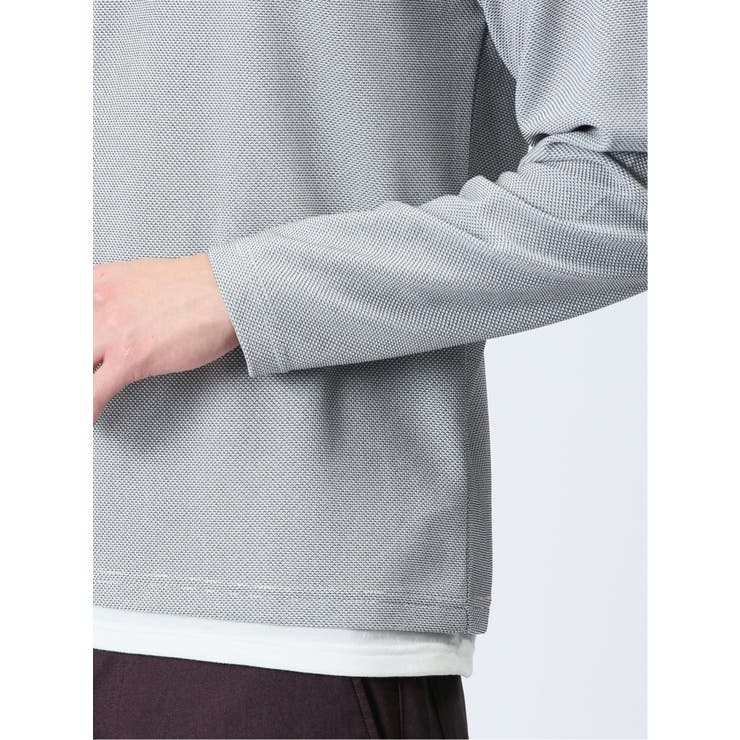 さまになる フェイクレイヤード キーネック長袖Tシャツ | TAKA-Q MEN | 詳細画像19 