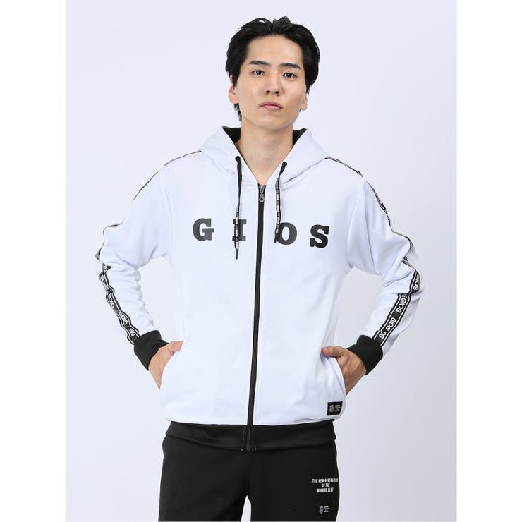01白 | 【WEB限定】ジオス/GIOS カチオン裏起毛 フルジップパーカー | TAKA-Q MEN