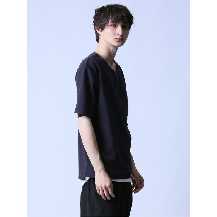 KAITEKI+ キーネック半袖Tシャツ&タンクトップ アンサンブル | TAKA-Q MEN | 詳細画像14 