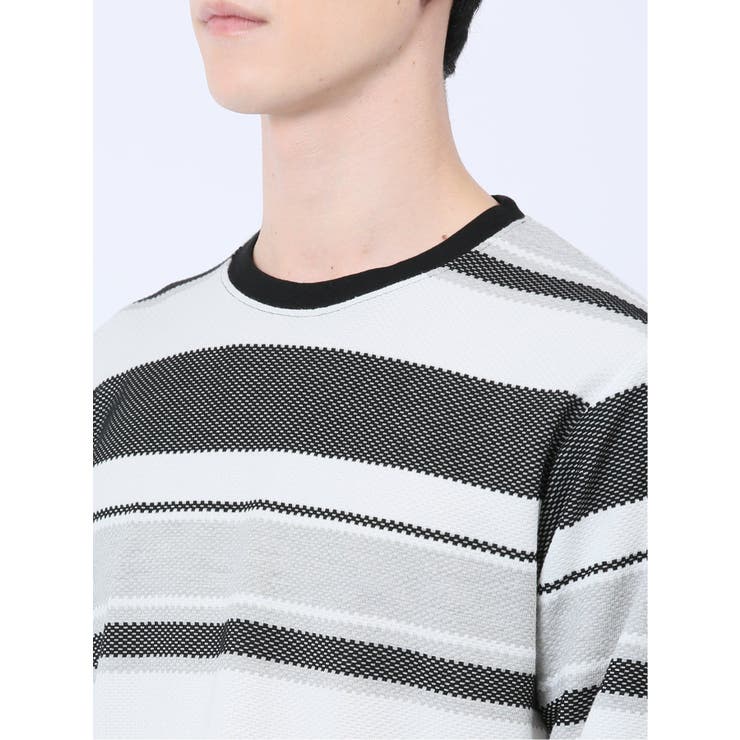 ポップコーンボーダー クルーネック長袖Tシャツ | TAKA-Q MEN | 詳細画像21 