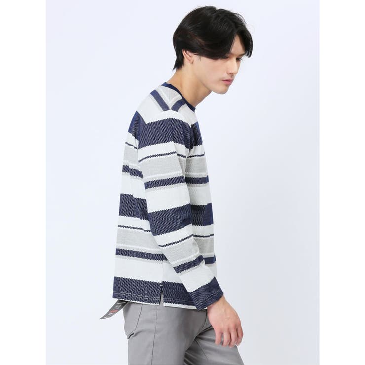 ポップコーンボーダー クルーネック長袖Tシャツ | TAKA-Q MEN | 詳細画像26 