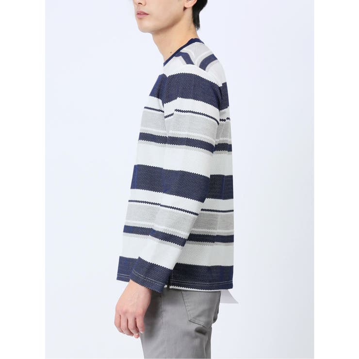ポップコーンボーダー クルーネック長袖Tシャツ | TAKA-Q MEN | 詳細画像28 