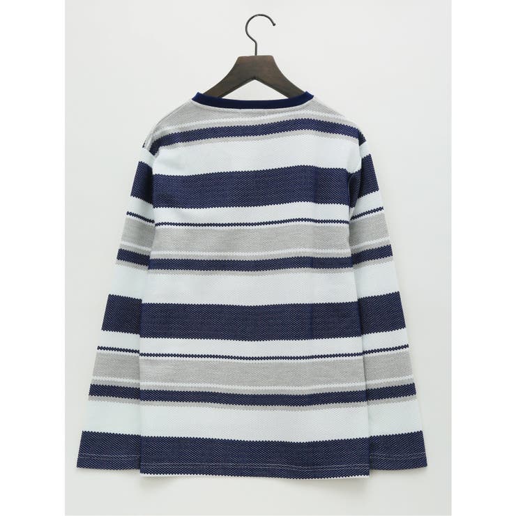 ポップコーンボーダー クルーネック長袖Tシャツ | TAKA-Q MEN | 詳細画像34 