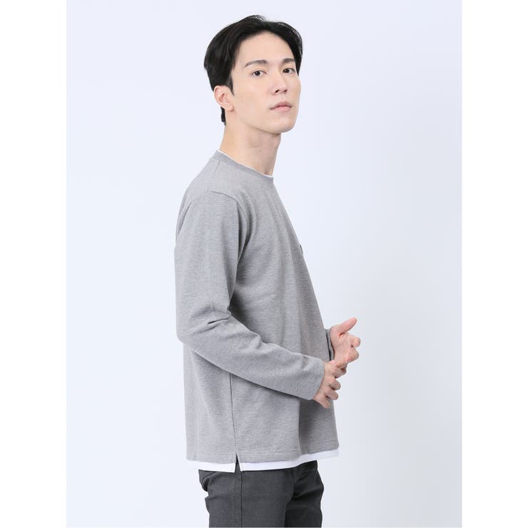 ポップコーン フェイククルーネック長袖Tシャツ | TAKA-Q MEN | 詳細画像15 
